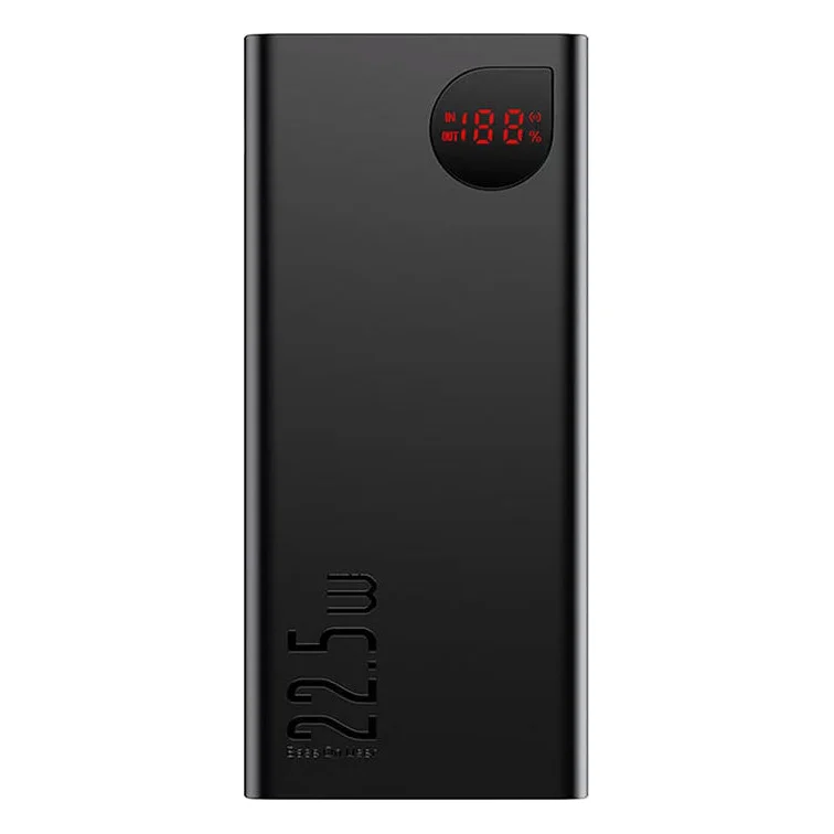 Батарея універсальна Baseus Adaman Digital Display Fast Charge Power Bank 22.5W 40000mAh (PPAD020001/PPAD020101)