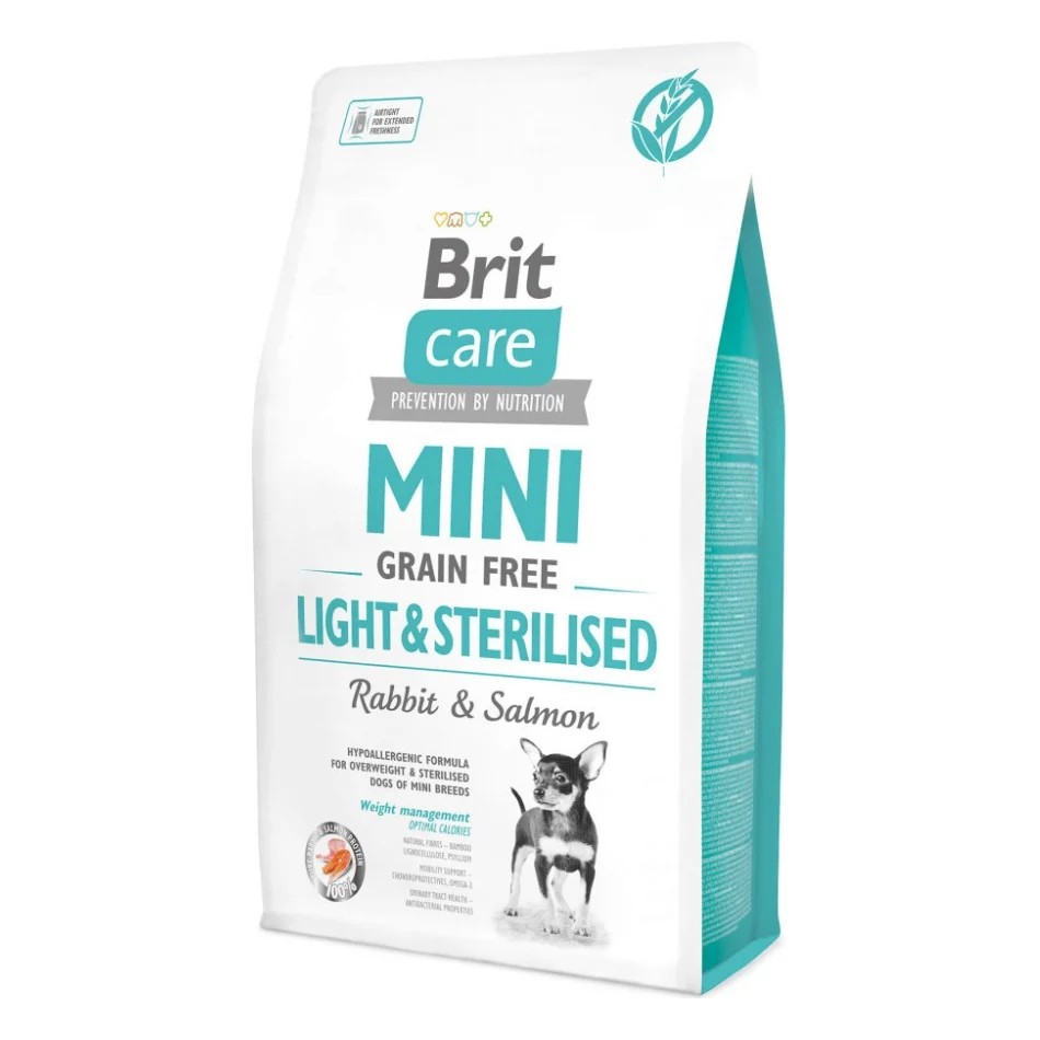 Сухий корм для собак Brit Care GF Mini Light & Sterilised 2 кг (8595602521067)