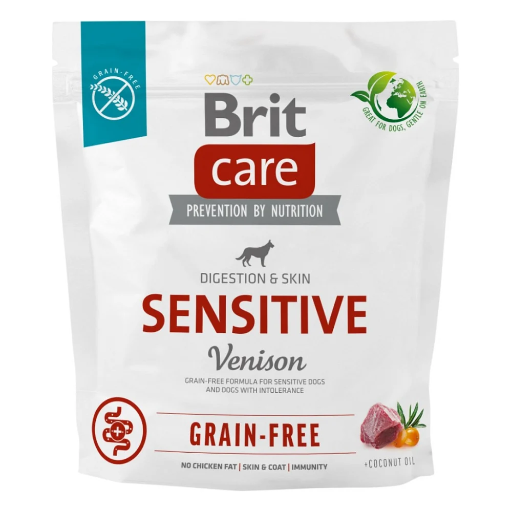 Сухий корм для собак Brit Care Dog Grain-free Sensitive з олениною 1 кг (8595602559152)