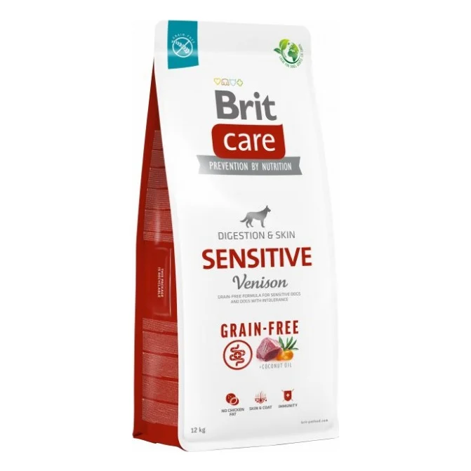Сухий корм для собак Brit Care Dog Grain-free Sensitive беззерновий з олениною 12 кг (8595602559138)
