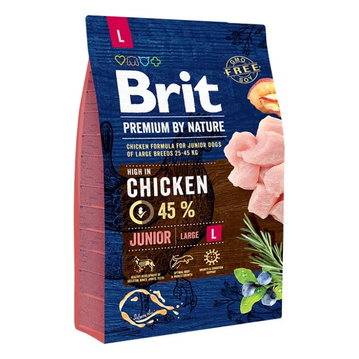 Сухий корм для собак Brit Premium Dog Junior L 3 кг (8595602526420)