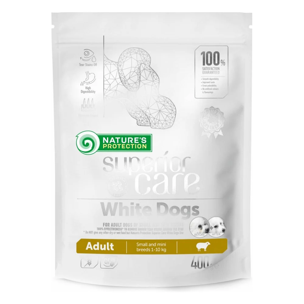 Сухий корм для собак Nature's Protection Superior Care White Dogs Adult Small and Mini Breeds 400 г (NPSC45662)