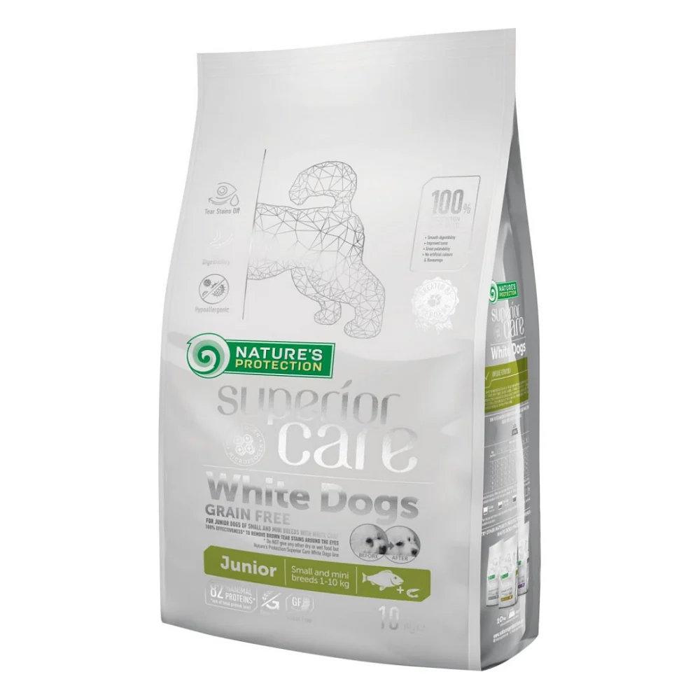 Сухий корм для собак Nature's Protection NP Superior Care White Dogs Grain Free Junior Small and Mini (NPSC45830)
