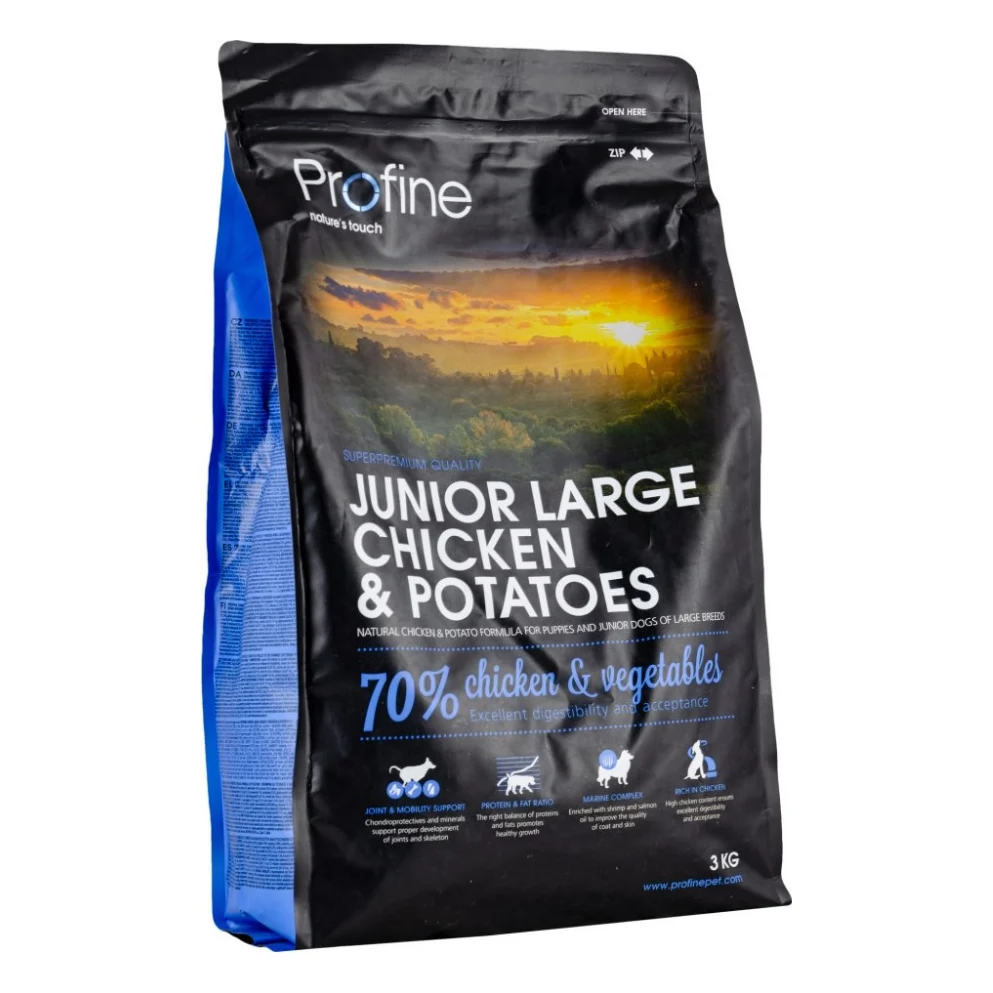 Сухий корм для собак Profine Junior Large Chicken з куркою та картоплею 3 кг (8595602517398)
