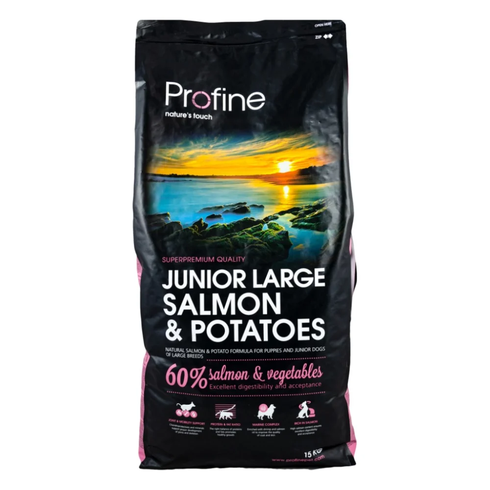 Сухий корм для собак Profine Junior Large Salmon з лососем і картоплею 15 кг (8595602517596)