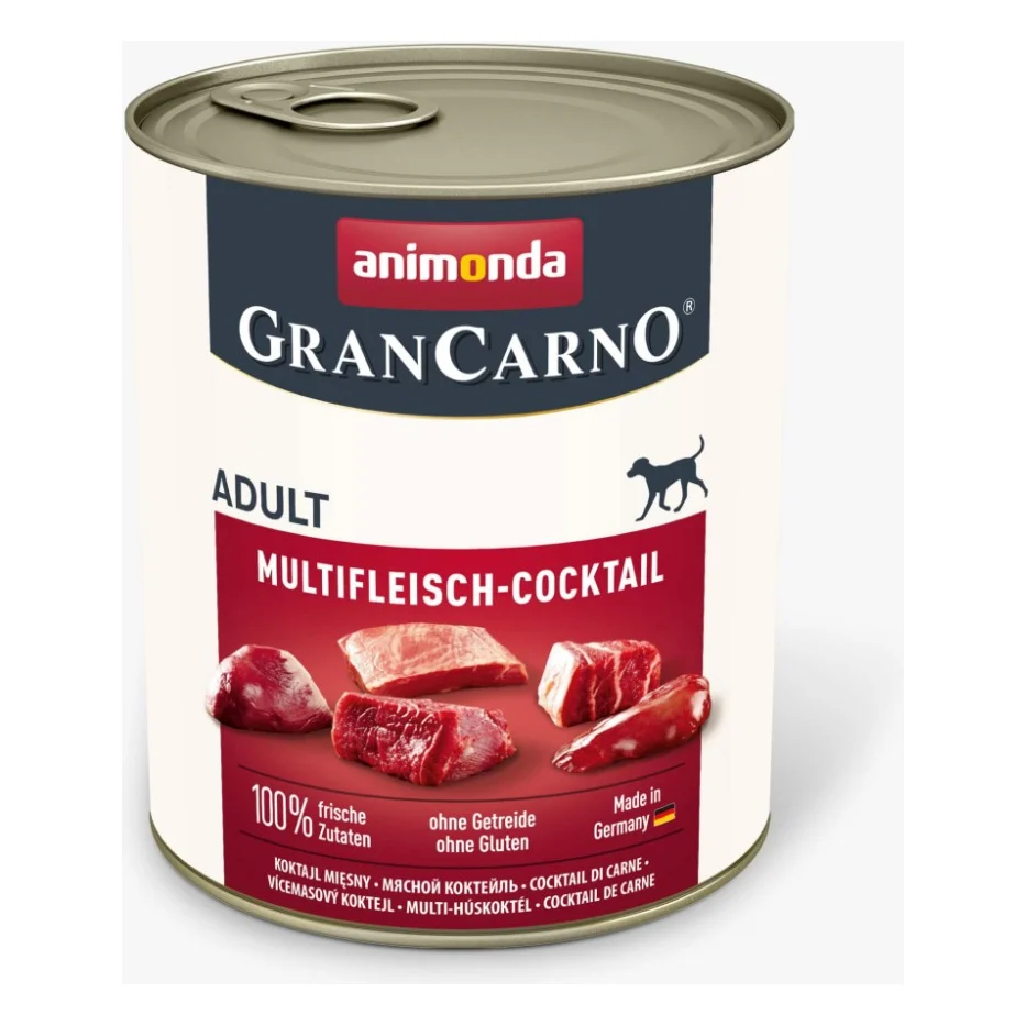 Консерви для собак Animonda GranCarno Adult Multi Meat Cocktail 800 г (4017721827393)