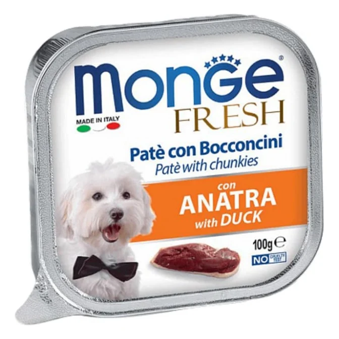 Консерви для собак Monge DOG FRESH качка 100 г (8009470013048)
