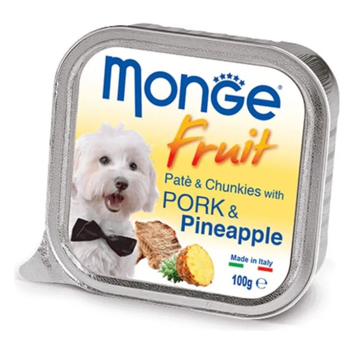 Консерви для собак Monge DOG FRUIT свинина з ананасом 100 г (8009470013253)