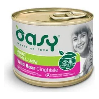 Консерви для собак OASY One Animal Protein ADULT Small/Mini з диким кабаном 200 г (8053017349589)