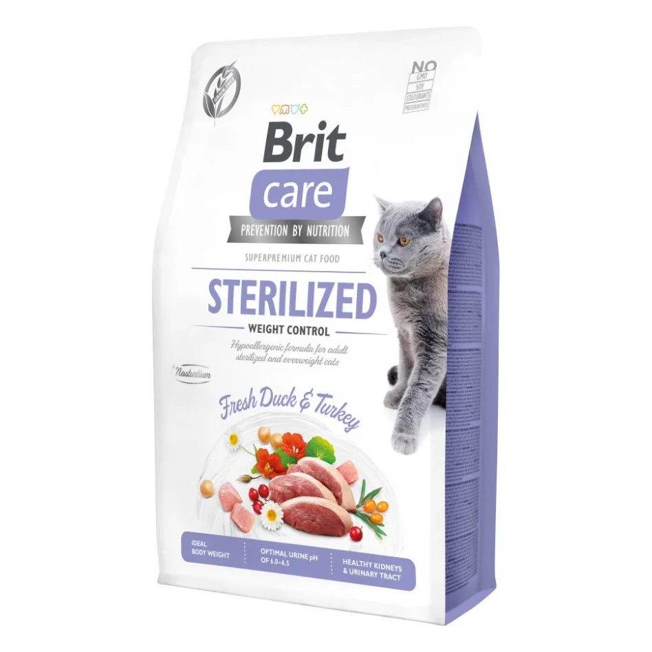Сухий корм для кішок Brit Care Cat GF Sterilized Weight Control 2 кг (8595602540792)