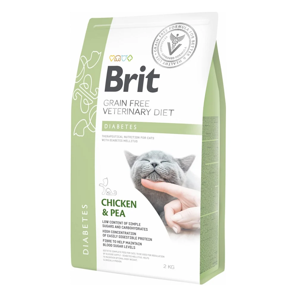 Сухий корм для кішок Brit GF VetDiets Cat Diabets 2 кг (8595602528523)