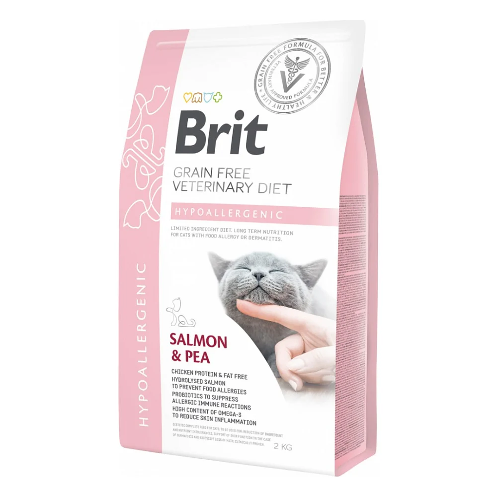 Сухий корм для кішок Brit GF VetDiets Cat Hypoallergenic 2 кг (8595602528370)
