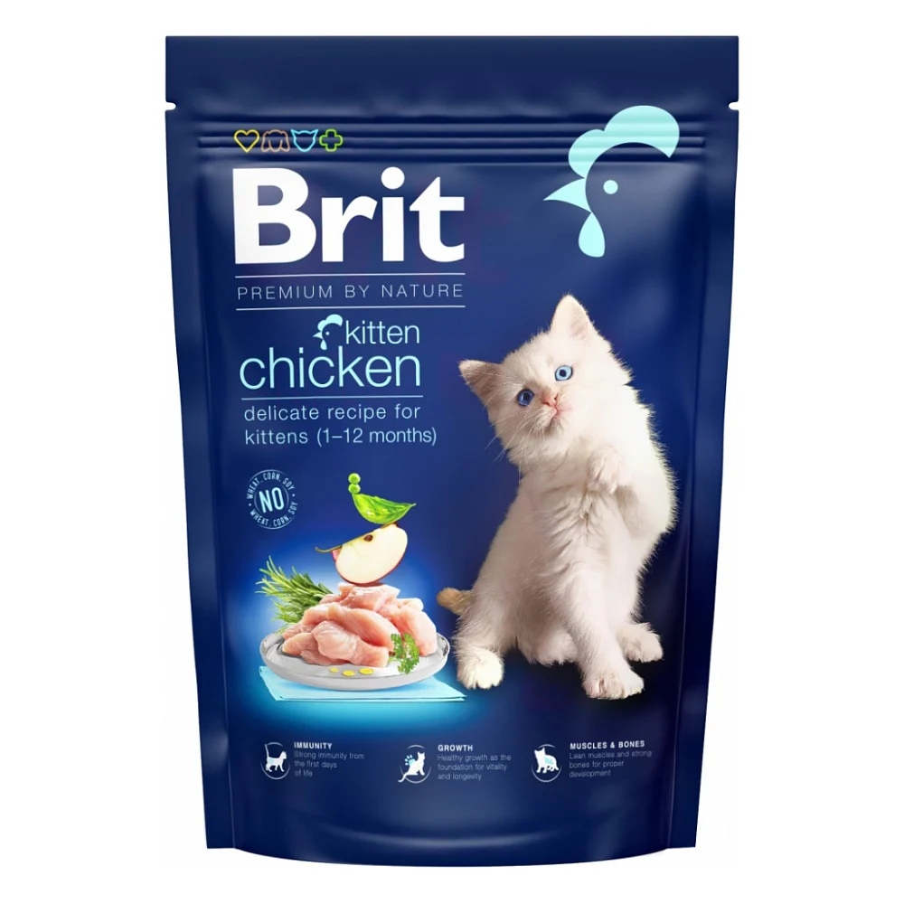 Сухий корм для кішок Brit Premium by Nature Cat Kitten 800 г (8595602553037)