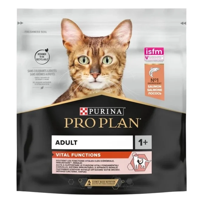 Сухий корм для кішок Purina Pro Plan Original з лососем 400 г (7613036545037)