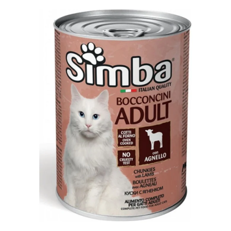 Консерви для котів Simba Cat Wet ягня 415 г (8009470009546)