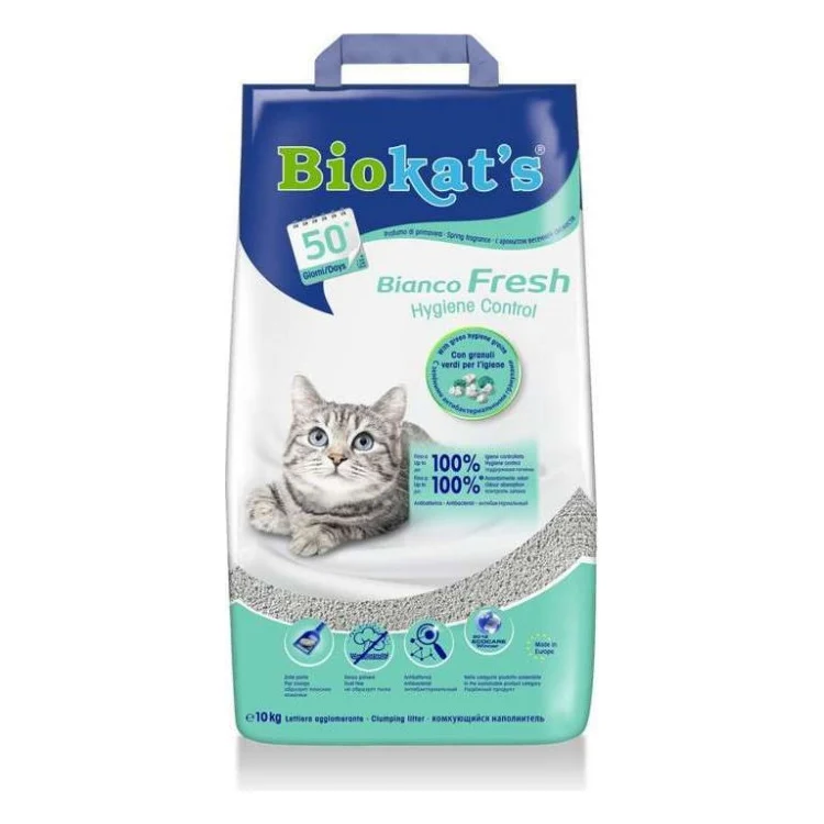 Наповнювач для туалету Biokat's BIANCO FRESH 10 кг (4002064617107)
