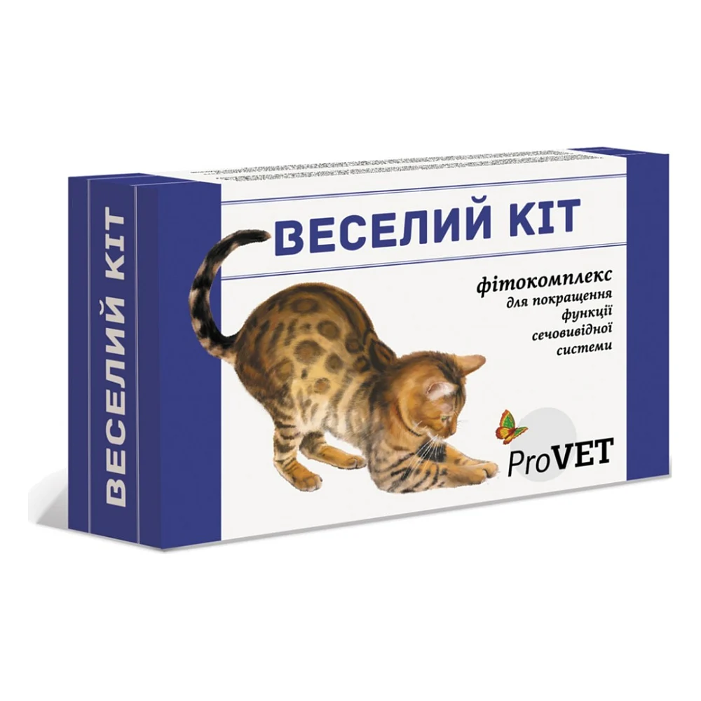 Краплі для тварин ProVET Веселий Кіт для покращення функції сечовивідної системи 20 мл (4823082417520)