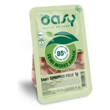 Ласощі для собак OASY Snack Semimoist Chicken з куркою 100 г (8054329510384)
