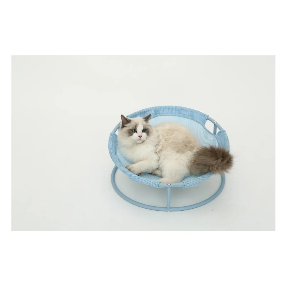 Лежак для тварин MISOKO&CO Pet bed round 45x45x22 см light blue (HOOP31833) — фото 5