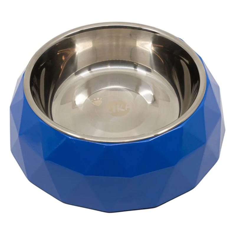 Посуд для собак KIKA Миска Diamond L блакитна (SDML991053LM)