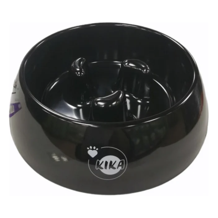 Посуд для собак KIKA Миска для повільного харчування XL чорна (SDML990054BXLJ)