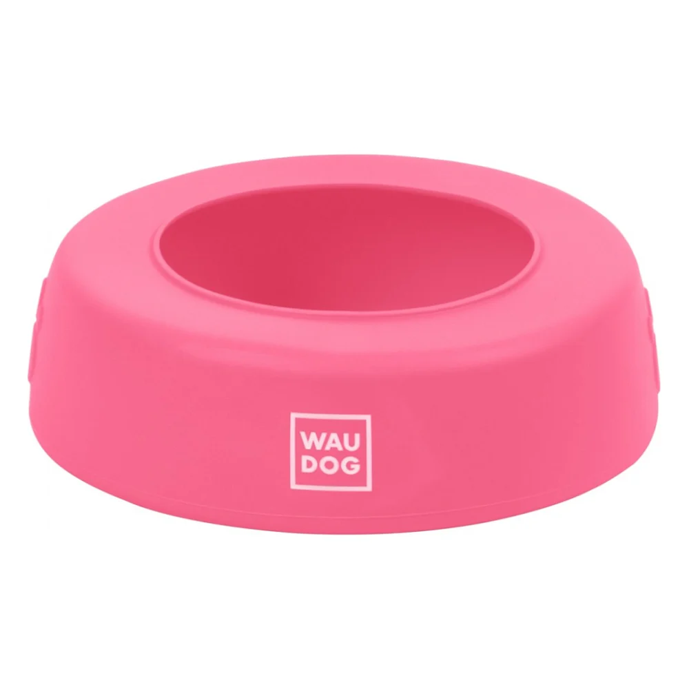 Посуд для собак WAUDOG Silicone Миска-непроливайка 1 л рожева (50797)
