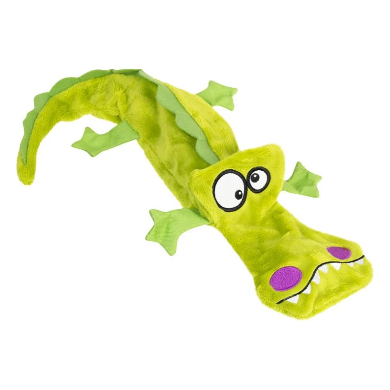Іграшка для собак GiGwi Plush Крокодил з 4-ма пищалками 38 см (75021)