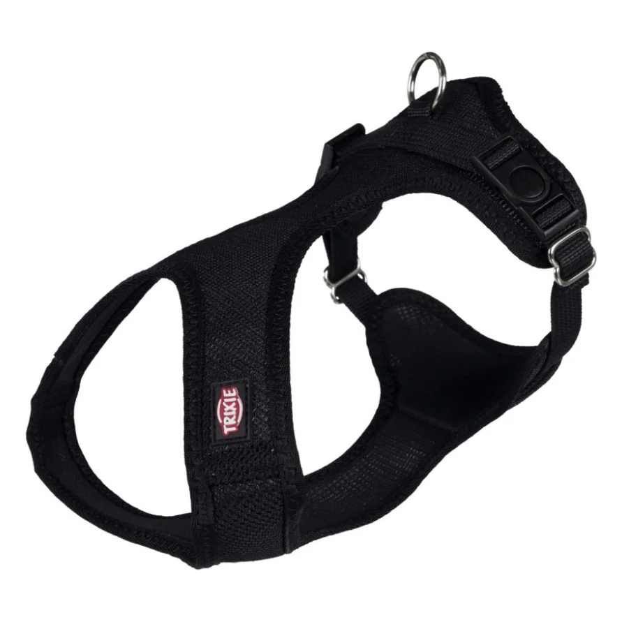 Шлея для собак Trixie Soft м'яка XS-S 30-45 см/15 мм чорна (4047974162613)