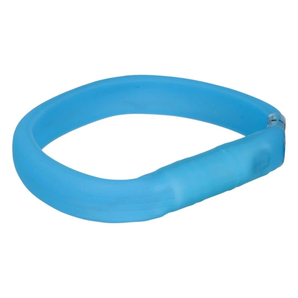Нашийник для тварин Trixie світиться з USB M-L 50 см/30 мм синій (4053032126718)