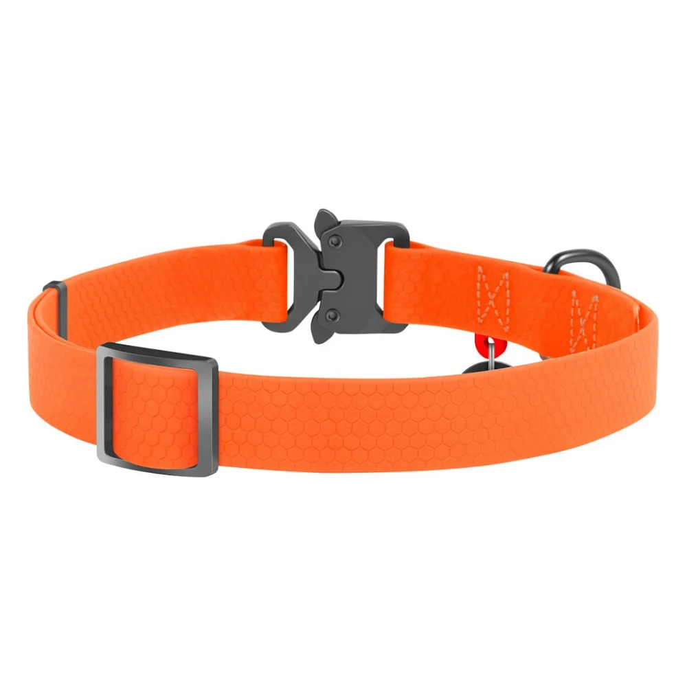 Нашийник для тварин WAUDOG Waterproof з QR паспортом L Ш 25 мм Д 31-49 см(помаранчевий) (27864) — фото 2