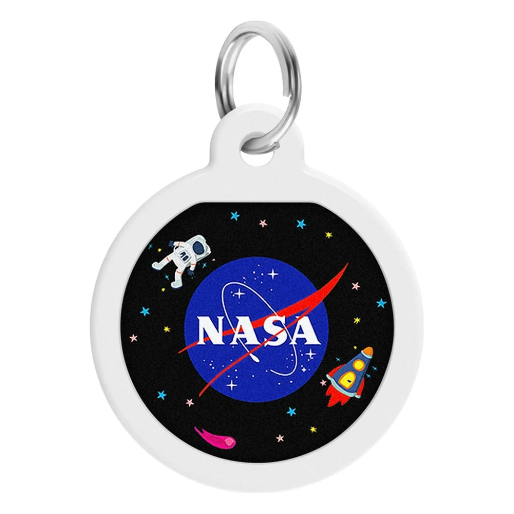 Адресник для тварин WAUDOG Smart ID з QR-паспортом "NASA", коло 25 мм (0625-0147)