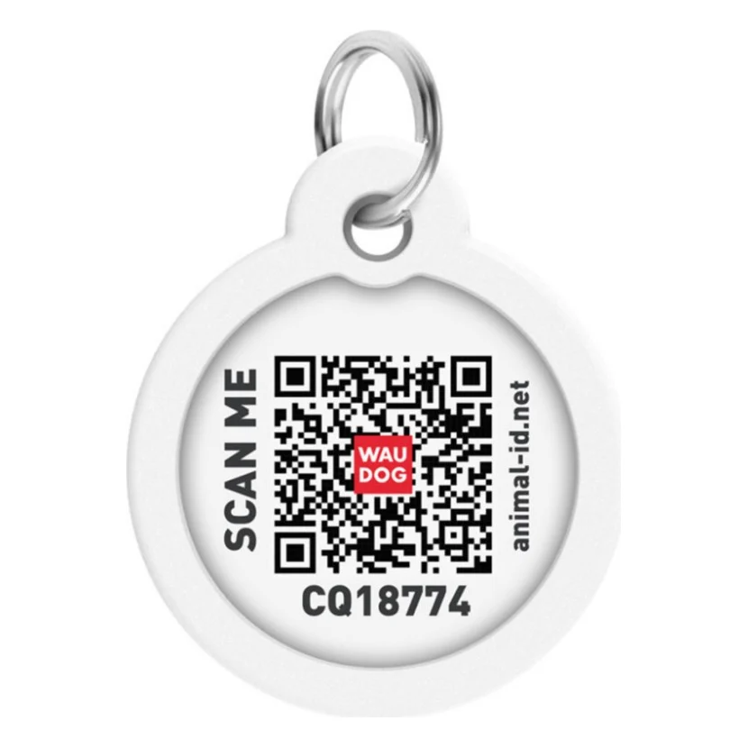 Адресник для тварин WAUDOG Smart ID з QR паспортом "Супергерої логоманія" коло 30 мм (230-1014) — фото 3