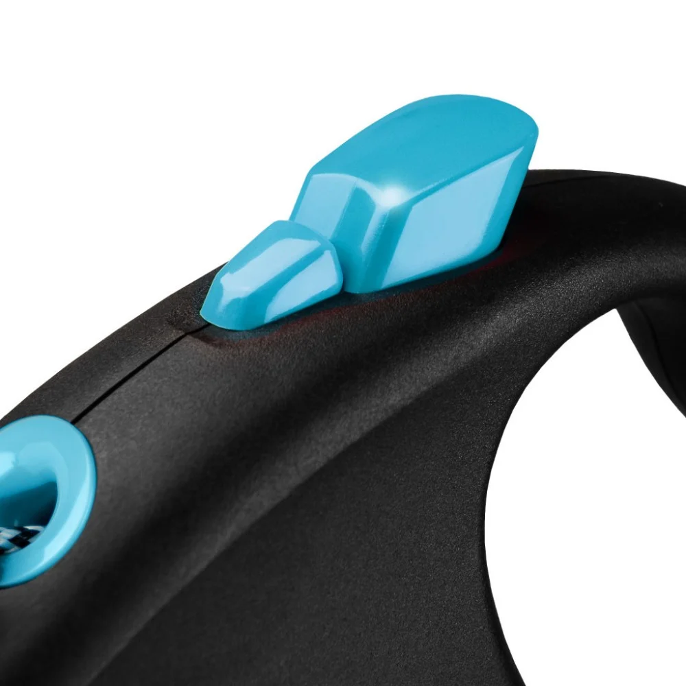 Повідок для собак Flexi Black Design XS трос 3 м (блакитний) (4000498033234) — фото 3