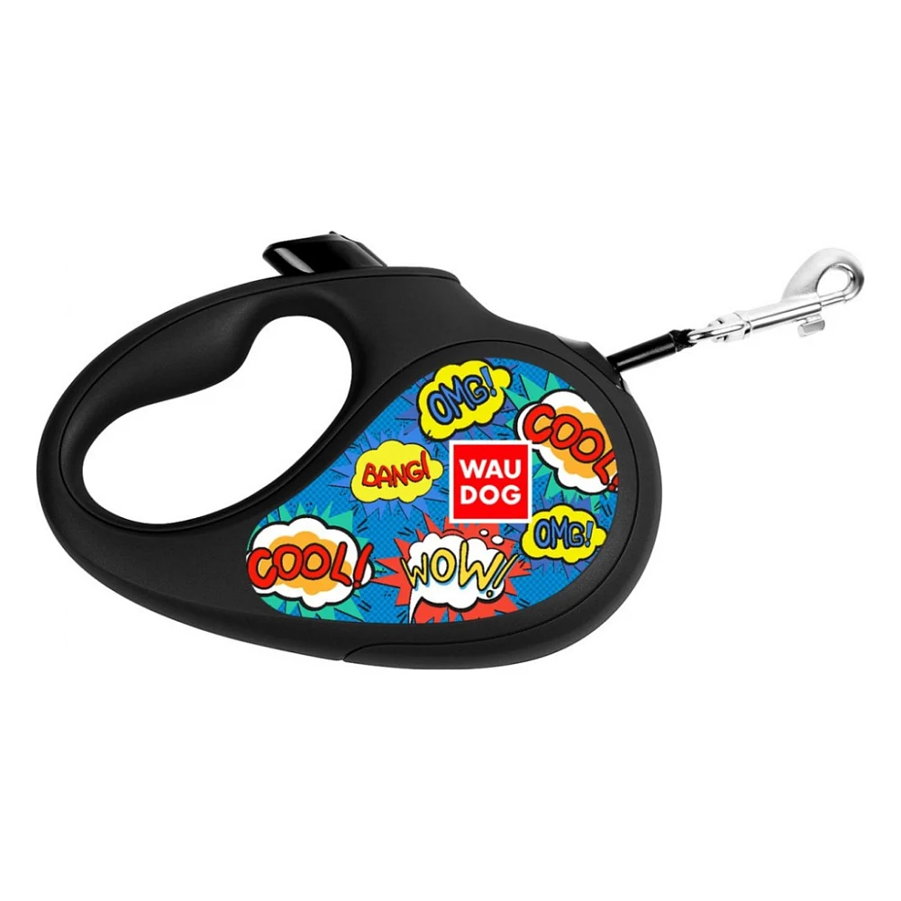 Повідок для собак WAUDOG R-leash ВАУ світловідбиваюча стрічка M 5 м (8125-0087-01)