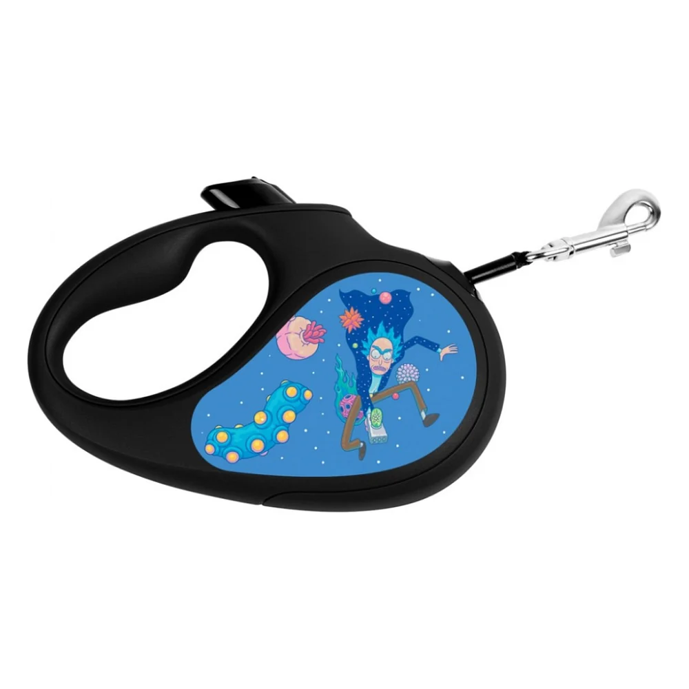 Повідок для собак WAUDOG R-leash "Рік та Морті 3" L до 50 кг 5 м чорний (8126-0282-01)