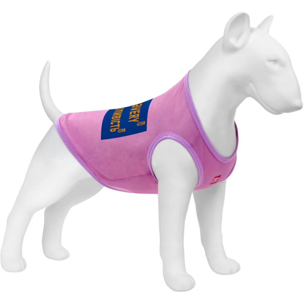 Борцівка для тварин WAUDOG Clothes "Сміливість" сітка L рожева (303-0231-7)