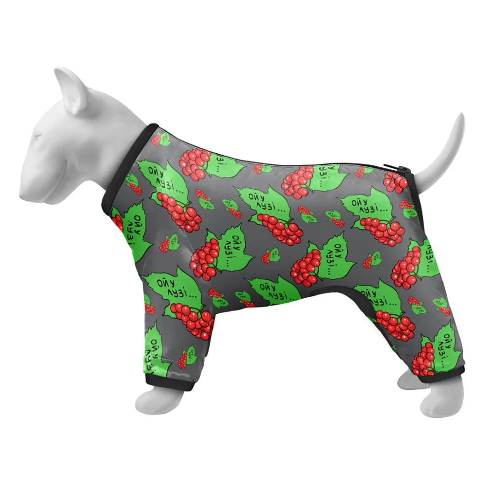Дощовик для тварин Collar WAUDOG Clothes Калина L50 B 70-74 см, C 47-50 см (5351-0228)