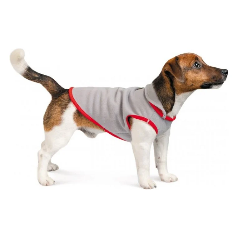 Жилет для тварин Pet Fashion FLEECY" М сіро-червоний (4823082419647)