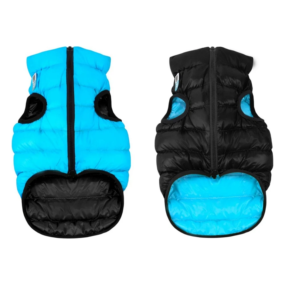 Курточка для тварин Airy Vest двостороння M 40 чорно-блакитна (1845)