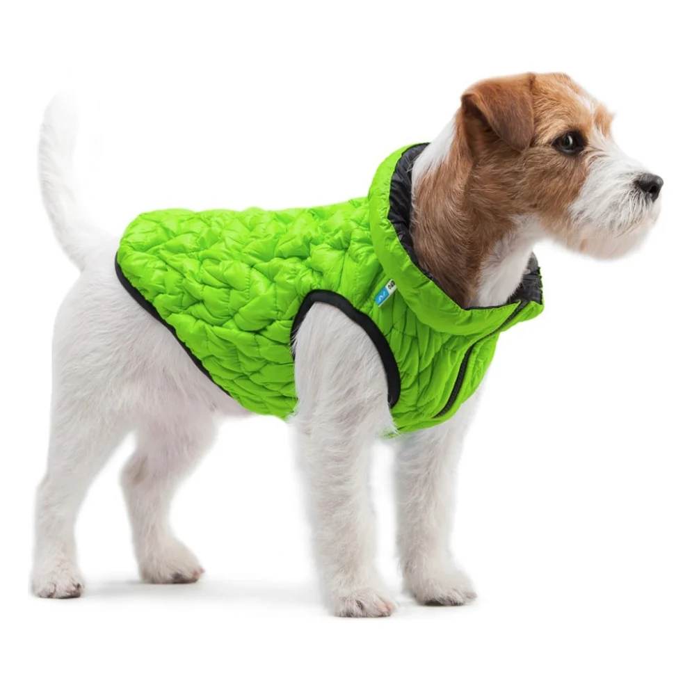 Курточка для тварин Collar AiryVest UNI двостороння M 43 салатово-чорна (2543)