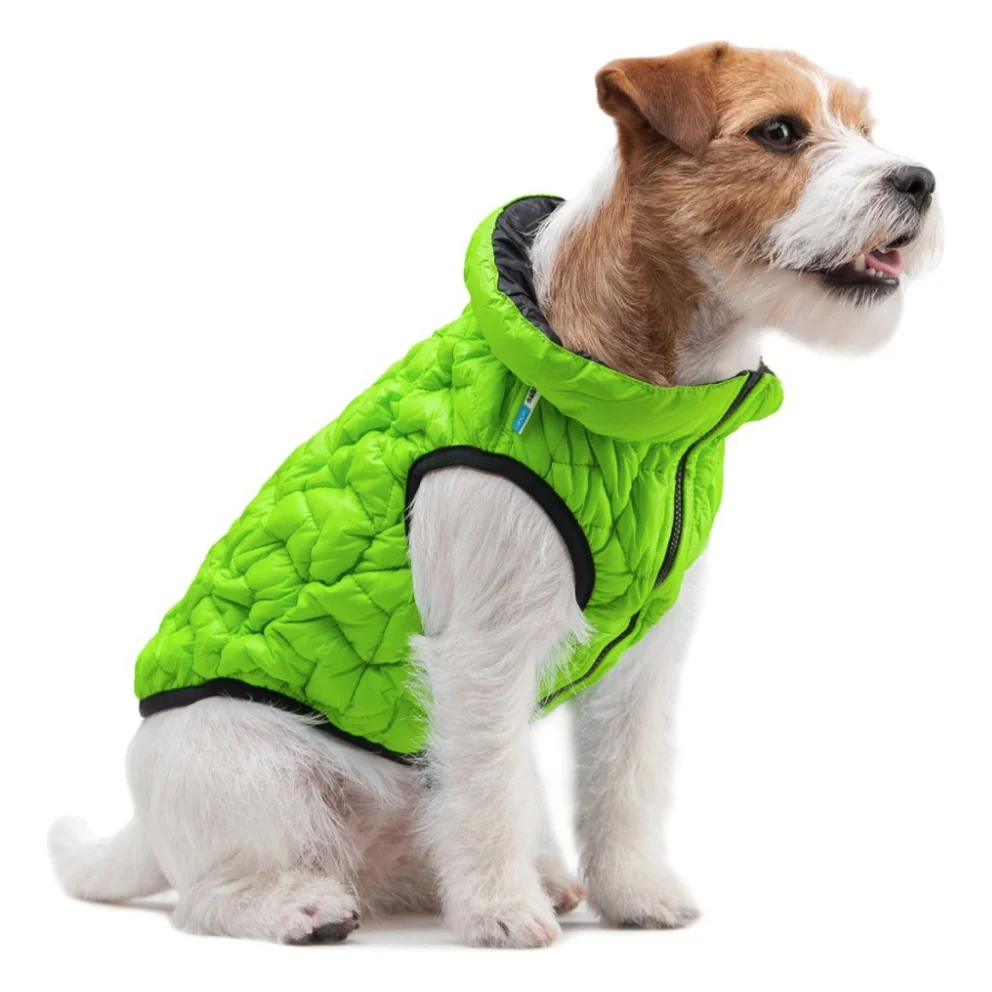 Курточка для тварин Collar AiryVest UNI двостороння S 33 салатово-чорна (2522) — фото 5