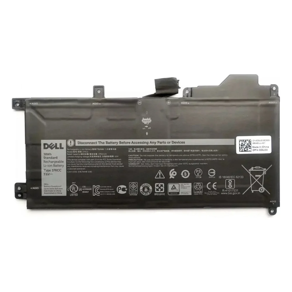 Акумулятор до ноутбука Dell Latitude 7200 1FKCC, 5000mAh (38Wh), 2cell, 7.6V, Li-ion (A47812)