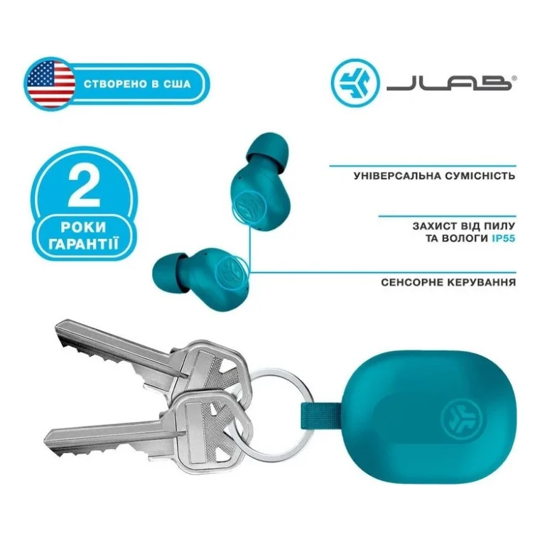 Навушники Jlab JBuds Mini Aqua Teal (IEUEBJBMINIRAQUA124) — фото 5