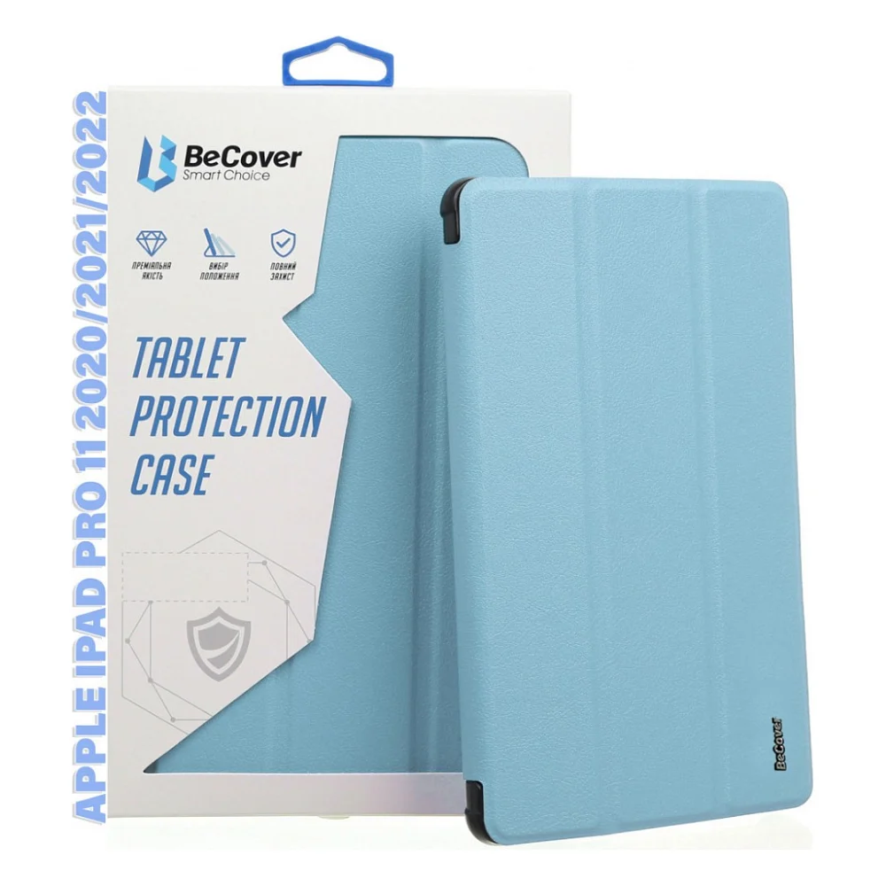 Чохол до планшета BeCover Tri Fold Hard TPU Apple iPad Pro 11 2020/2021/2022 Light Blue (711112)