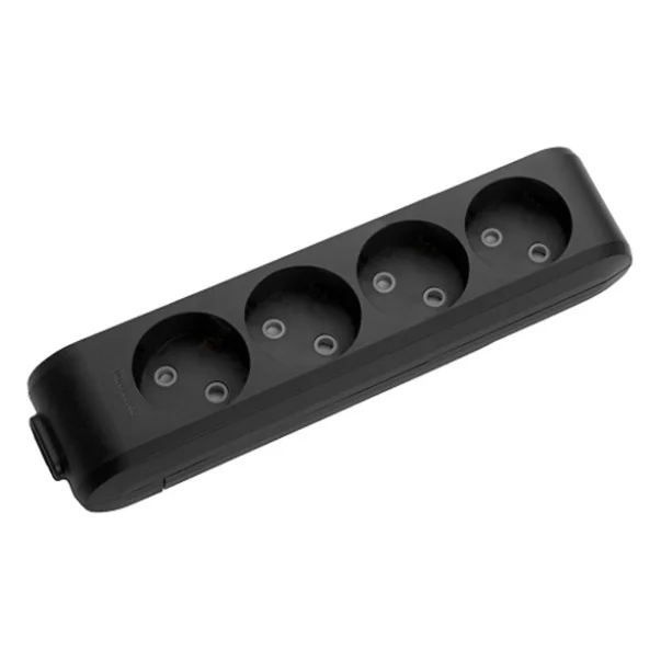 Колодка для подовжувача Panasonic X-tendia 4 гнізда black (WLTB02402BL-UA)