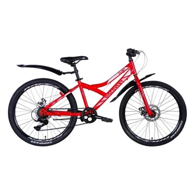 Велосипед Discovery Flint DD 24" 13" ST 2024 Червоний (OPS-DIS-24-346)