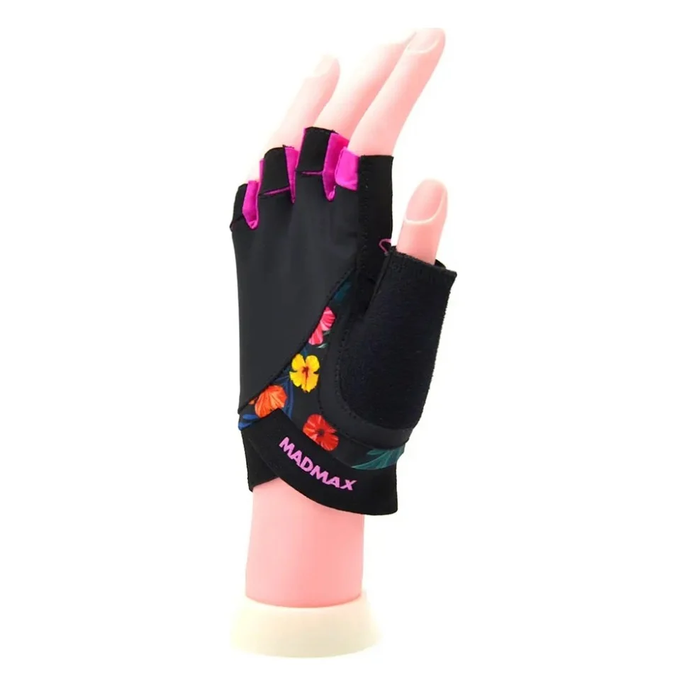 Рукавички для фітнесу MadMax MFG-770 Flower Power Gloves Black/Pink XS (MFG-770_XS) — фото 5