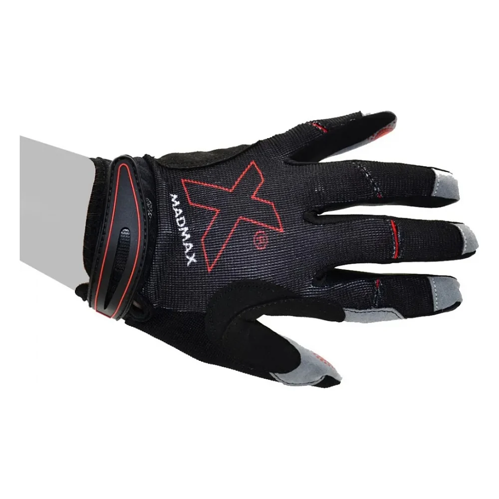 Рукавички для фітнесу MadMax MXG-103 X Gloves Black/Grey L (MXG-103-BLK_L) — фото 8
