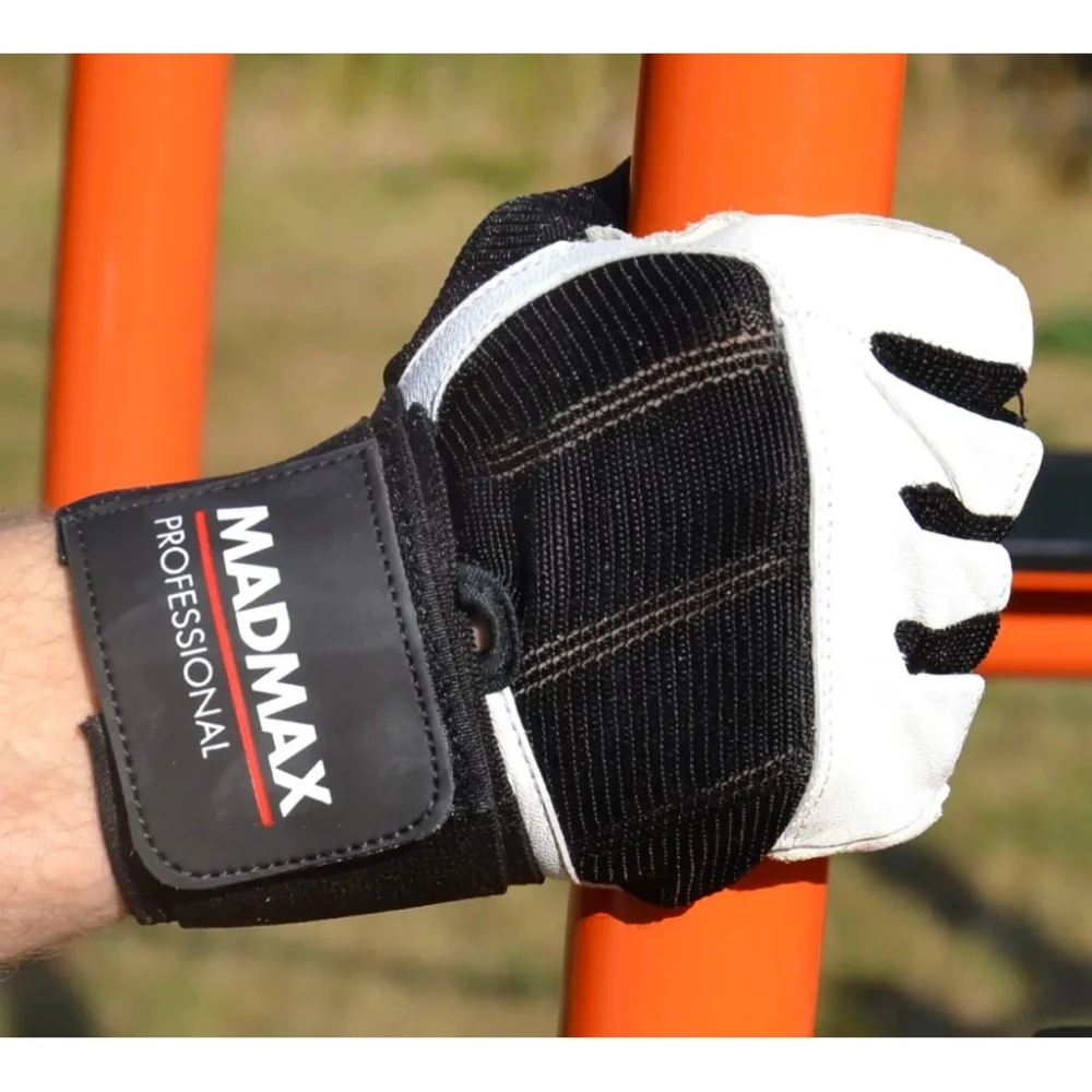 Рукавички для фітнесу MadMax MFG-269 Professional White L (MFG-269-White_L) — фото 5