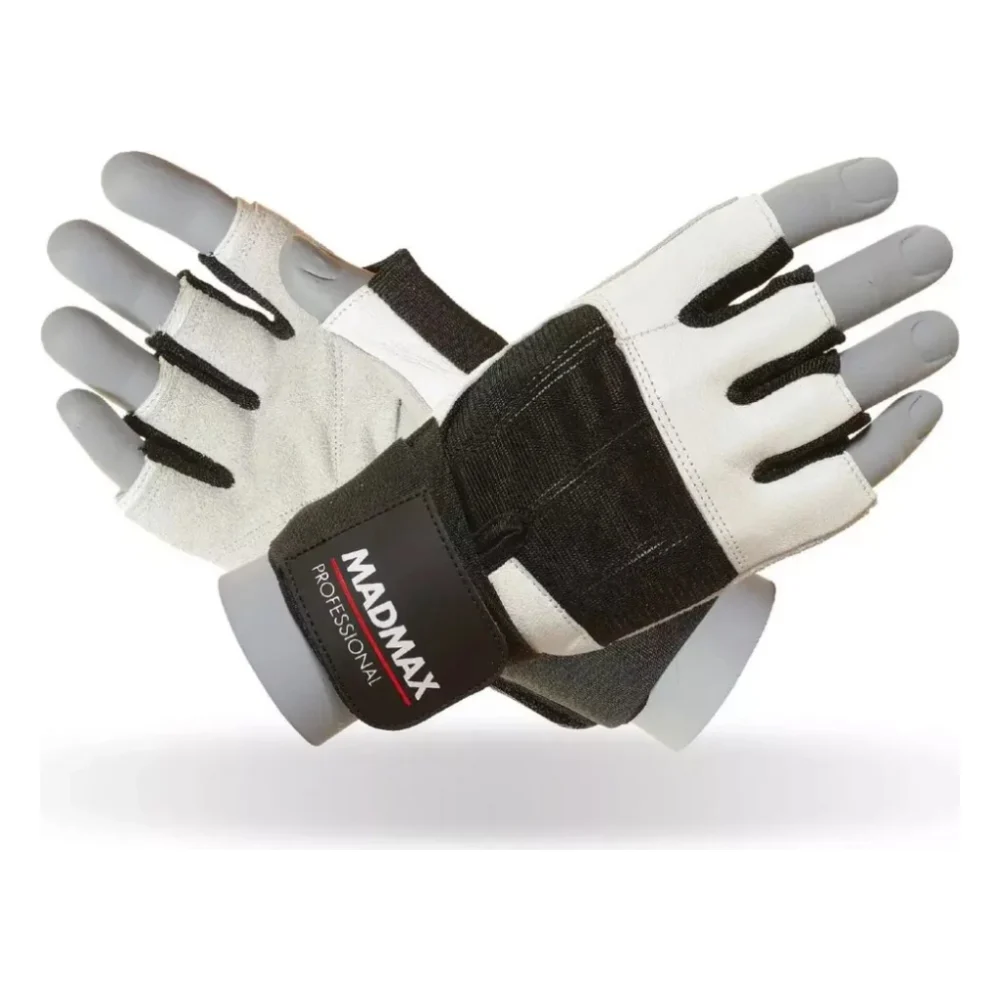 Рукавички для фітнесу MadMax MFG-269 Professional White M (MFG-269-White_M)